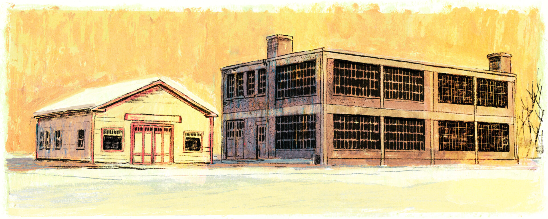 Nouvelle ellipse, à côté du garage, une usine de production est construite.